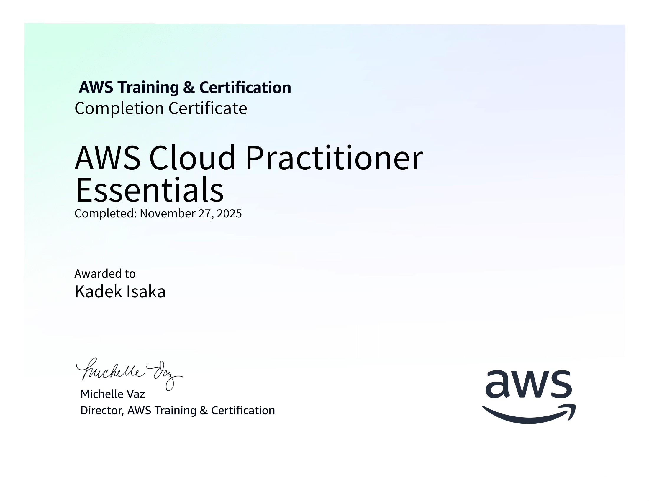 AWS Cloud Practitioner Essentials